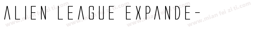 alien league expande字体转换